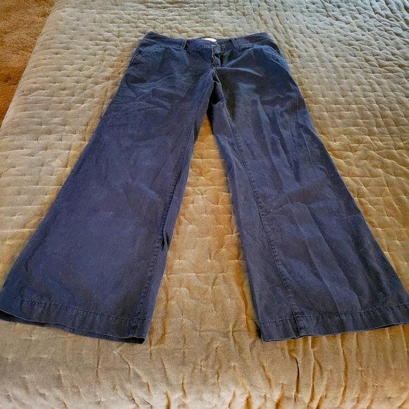 London Jean Wide Leg Chino Trouser Pants 12L - Picture 1 of 3